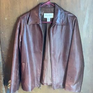Eddie Bauer genuine lamb leather jacket